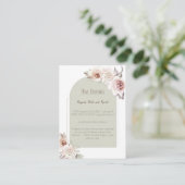 ボヘミアンバラ結婚アーチズ エンクロージャーカード (スタンド正面)