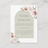 ボヘミアンバラ結婚アーチズ エンクロージャーカード (正面)