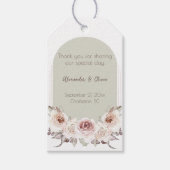 ボヘミアンバラ結婚アーチズ ギフトタグ (正面)
