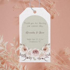 ボヘミアンバラ結婚アーチズ ギフトタグ