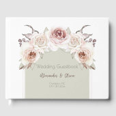 ボヘミアンバラ結婚アーチズ ゲストブック (正面)