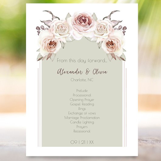 ボヘミアンバラ結婚アーチズ プログラム