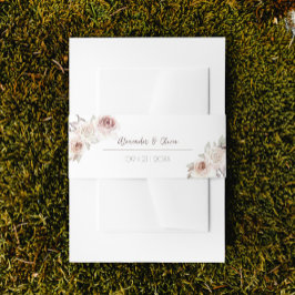 ボヘミアンバラ結婚アーチズ 招待状ベリーバンド