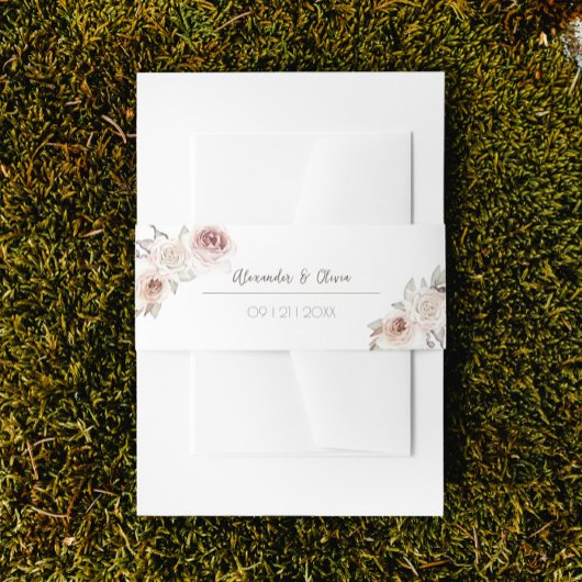 ボヘミアンバラ結婚アーチズ 招待状ベリーバンド