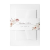 ボヘミアンバラ結婚アーチズ 招待状ベリーバンド (正面例)