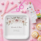 ボヘミアンバラ結婚ズ ペーパープレート (パーティー)