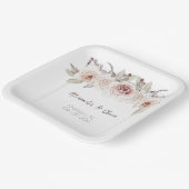 ボヘミアンバラ結婚ズ ペーパープレート (傾斜あり)