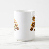 ボヘミアンバーンオレンジレインボーサンアウンティレトロ コーヒーマグカップ (中央)