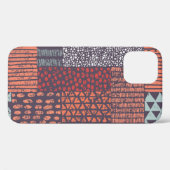 ボヘミアンパッチワーク:手描きシームレスデザイン。 Case-Mate iPhoneケース (裏面 (横))