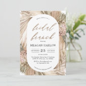 ボヘミアンパンパグラスブライダルブランチ招待状 招待状 (スタンド正面)