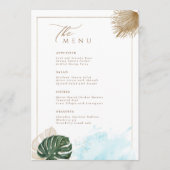 ボヘミアンパンパスグラスアンドトロピカルパ葉ーム メニュー (正面)