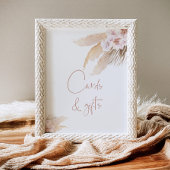 ボヘミアンパンパスグラスカードとギフトポスター ポスター