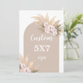 ボヘミアンパンパスグラスサイン 招待状 (スタンド正面)