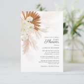 ボヘミアンパンパスグラステラコッタタンベビーシャワー 招待状 (スタンド正面)