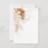 ボヘミアンパンパスグラステラコッタタンベビーシャワー 招待状 (裏面)