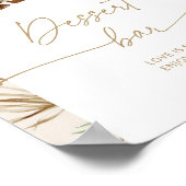 ボヘミアンパンパスグラスデザートバー ポスター (角)