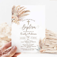 ボヘミアンパンパスグラスバプテスマ《キリスト教》洗礼式や命名式