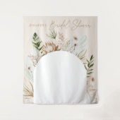 ボヘミアンパンパスグラスブライダルシャワータペストリー タペストリー (正面)