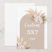 ボヘミアンパンパスグラス看板 招待状 (正面/裏面)