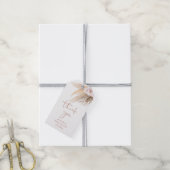 ボヘミアンパンパスグラス赤ちゃんシャワーギフトラベル ギフトタグ (より糸付き)