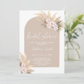 ボヘミアンパンパスグラス ブライダルシャワー 招待状 (スタンド正面)