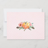 ボヘミアンパンプキンバラ秋バースデーパーティー写真 サンキューカード (裏面)