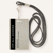 ボヘミアンパーティーVIPすべてのアクセスパスイベントIDバッジ バッジ (裏面ランヤード)