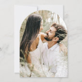 ボヘミアンパープルライラック水彩花モダンウェディング 招待状 (裏面)