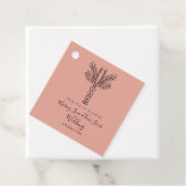 ボヘミアンパームツリーハンドドロー紙クラフト フェイバータグ (インサイチュ)