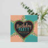 ボヘミアンヒッピーガールズナイトディナーパーティの招待状 招待状 (スタンド正面)