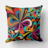 ボヘミアンヒッピー装飾用クッションインカラー鮮やかズ クッション (裏面)