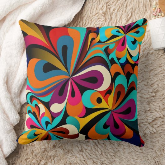 ボヘミアンヒッピー装飾用クッションインカラー鮮やかズ クッション (ブランケット)