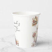 ボヘミアンビクトリアンウェディングドレス ティーブライダルシャワー 紙コップ (右)