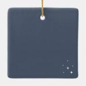 ボヘミアンビーチパームツリーフォト セラミックオーナメント (裏面)