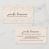 ボヘミアンピンクの花かわいいデイジー 名刺 (正面/裏面)