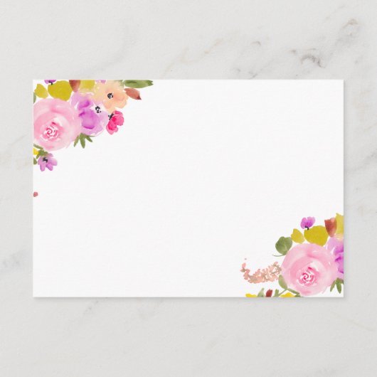 ボヘミアンピンクローズ卒業アドバイスの願い エンクロージャーカード (裏面)