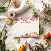 ボヘミアンピンクローズ卒業アドバイスの願い エンクロージャーカード