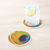 ボヘミアンピーコックイエロー コースター (側面)