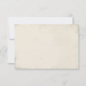 ボヘミアンピーコックフェザーエレガントティール(緑がかった色)結婚ズ サンキューカード (裏面)