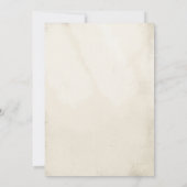 ボヘミアンピーコックフェザーティール ブライダルシャワー 招待状 (裏面)