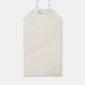 ボヘミアンピーコックフェザーブンテージウェディングサンキューサンキュー ギフトタグ (裏面)