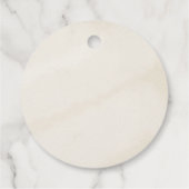 ボヘミアンピーコックフェザーブンテージウェディングサンキューサンキュー フェイバータグ (裏面)