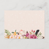 ボヘミアンフィードル フラワーボホウェディングの詳細情報 エンクロージャーカード (裏面)