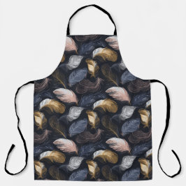 ボヘミアンフェザーオールオーバープリントエプロン エプロン