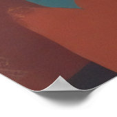 ボヘミアンフェミニンイラストレーション ポスター (角)