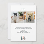 ボヘミアンフォークアーチフォトホリデーカード 招待状 (裏面)