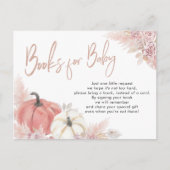 ボヘミアンフォールラブパンプキンベイビーカード インビテーションポストカード (正面)