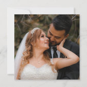 ボヘミアンフォール ウェディング後のQRコード写真 招待状 (裏面)