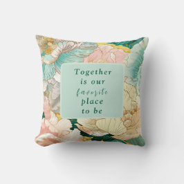 ボヘミアンフラワーのウェディング クッション