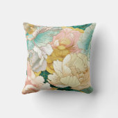 ボヘミアンフラワーのウェディング クッション (裏面)